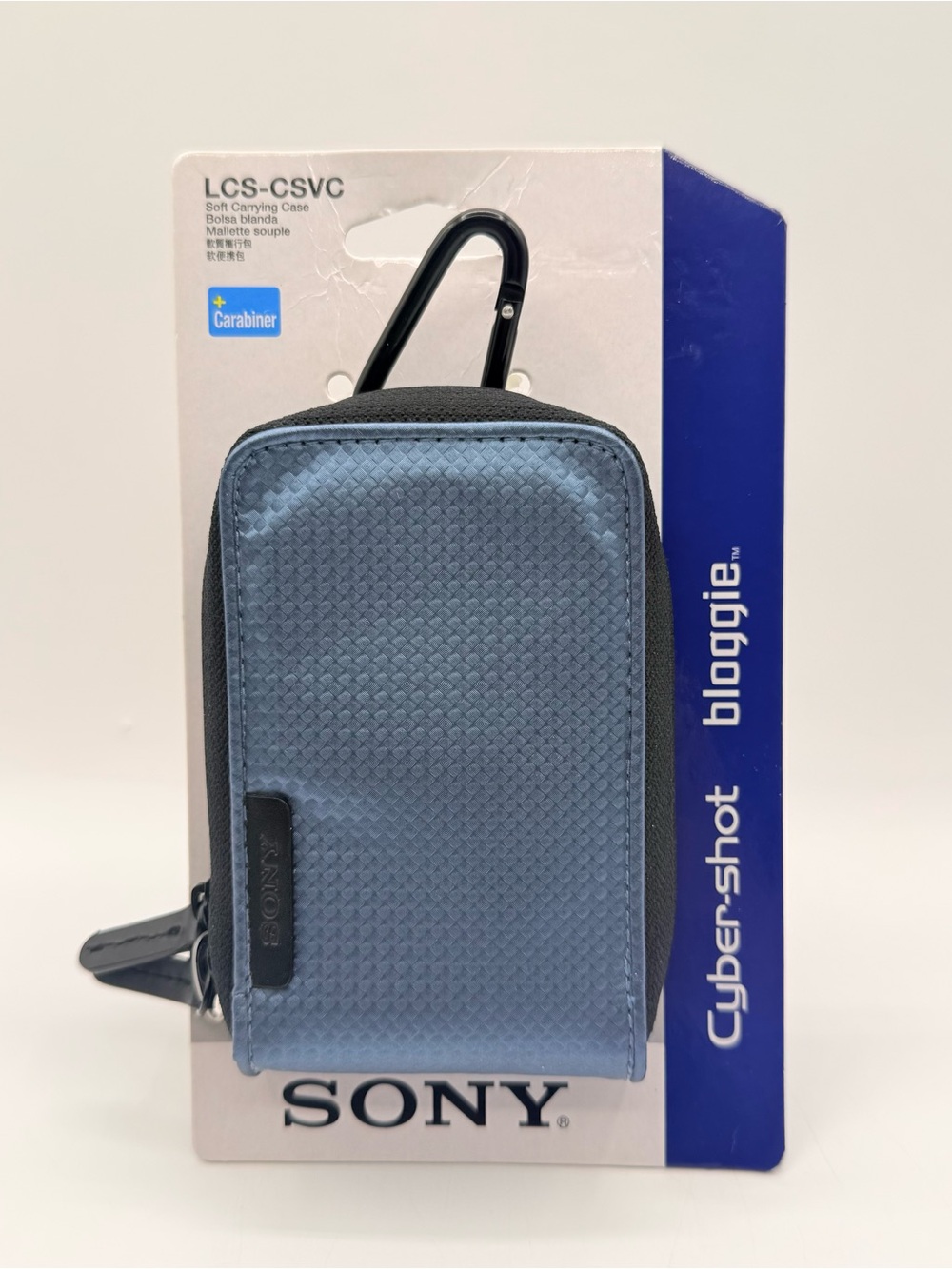 Sony LCS-CSVC/L Cyber-shot Camera Soft Carrying Case Metallic Blue NEW